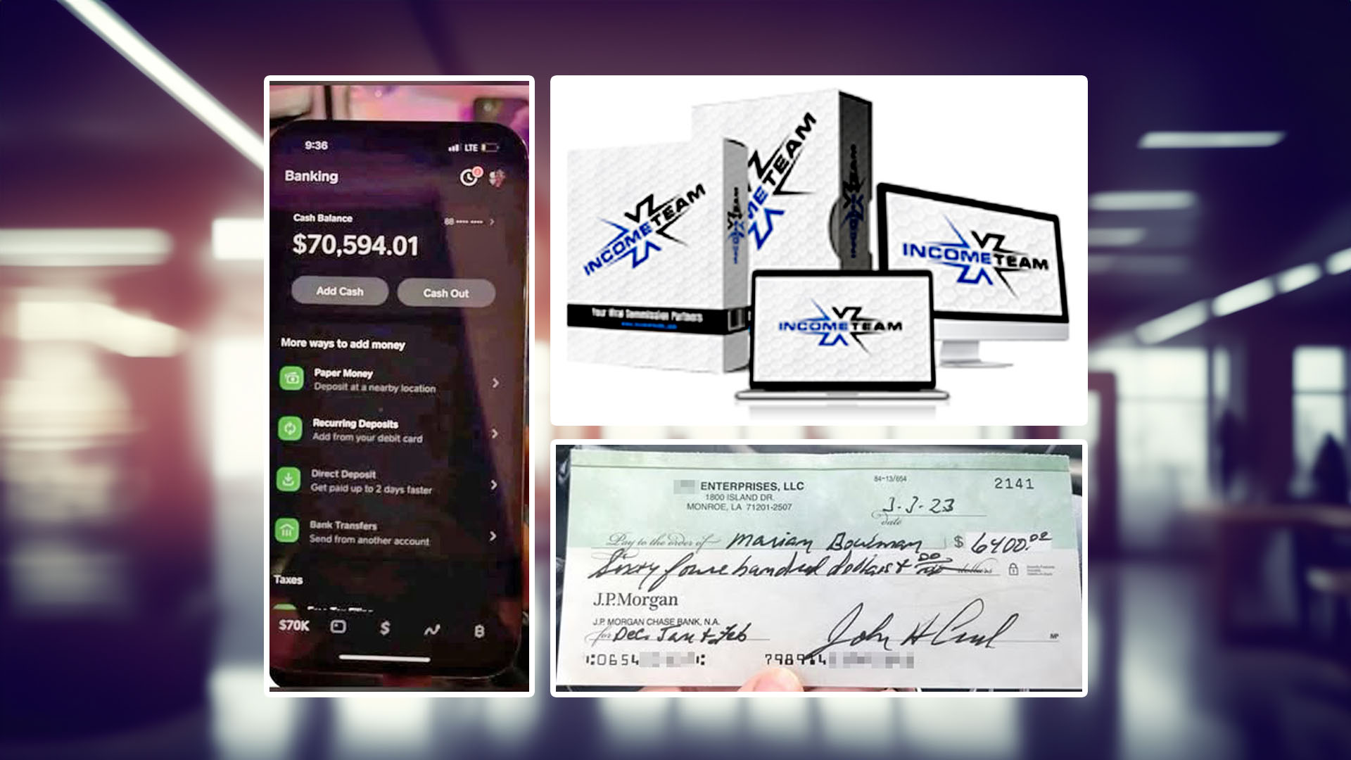 Online scammers promoted a product named Income Team X, promising a lifetime of "autopilot" money — all thanks to a special program or app.