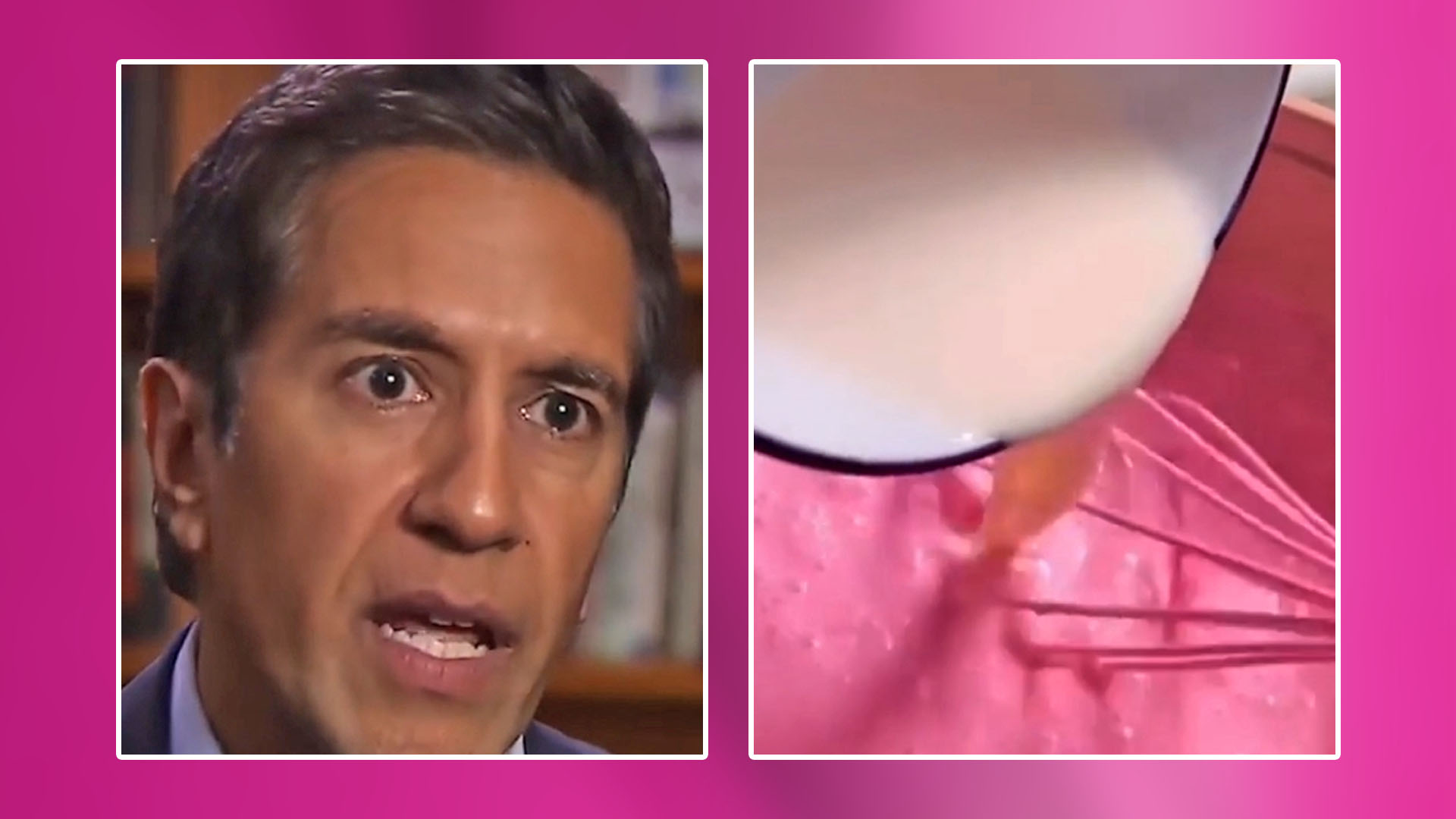 An image shows Dr. Sanjay Gupta next to an alleged gelatin recipe.